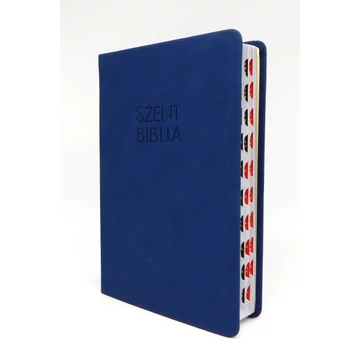 Közepes Biblia - Sötétkék - Regiszterrel