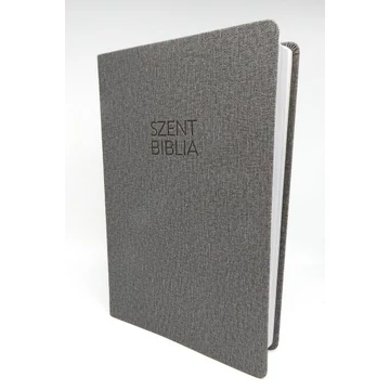 Nagy Biblia - Szürke Textil Mintás