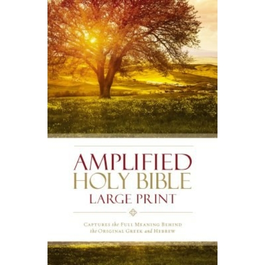 Angol Biblia Amplified Bible Large Print Hard Cover