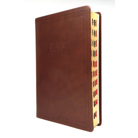 Nagy Biblia Exclusive - Barna bőr - Regiszterrel (bivaly bőr + díszdoboz)