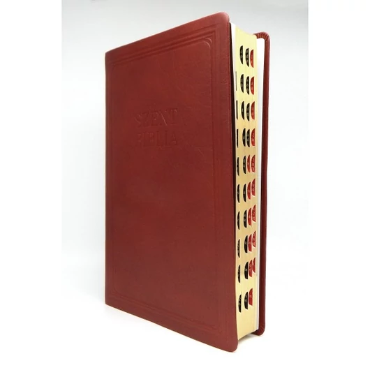 Nagy Biblia Exclusive - Bordó - Regiszterrel (bivaly bőr + díszdoboz)