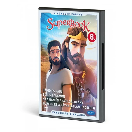 SUPERBOOK DVD - 8. rész DÁVID ÉS SAUL; BÖLCS SALAMON; NAÁMÁN ÉS A SZOLGÁLÓLÁNY; ELIZEUS ÉS A LÁTHATATLAN HADSEREG