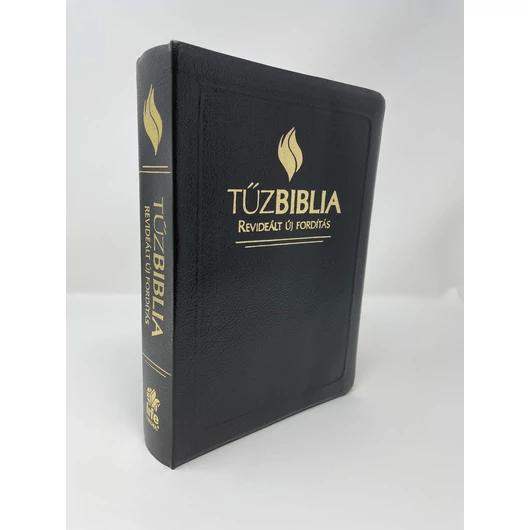 Tűzbiblia bőrkötés (szögletes gerinccel) - Magyarázatos Biblia a Revideált Új Fordítás szövegével 