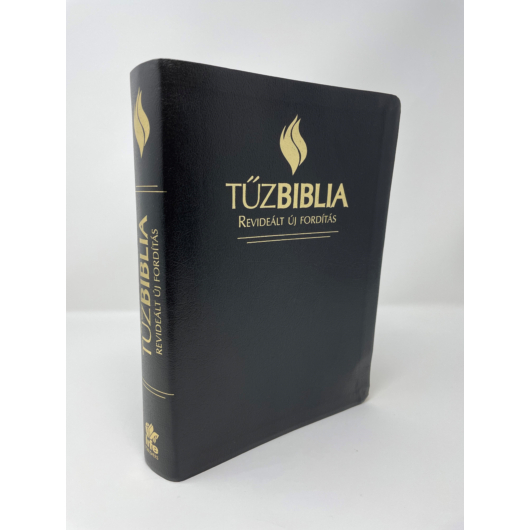 Tűzbiblia deluxe bőrkötés (lekerekített gerinccel) - Magyarázatos Biblia a Revideált Új Fordítás szövegével