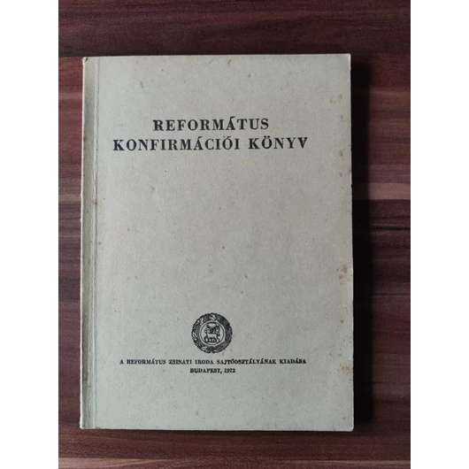 Református konfirmációi könyv